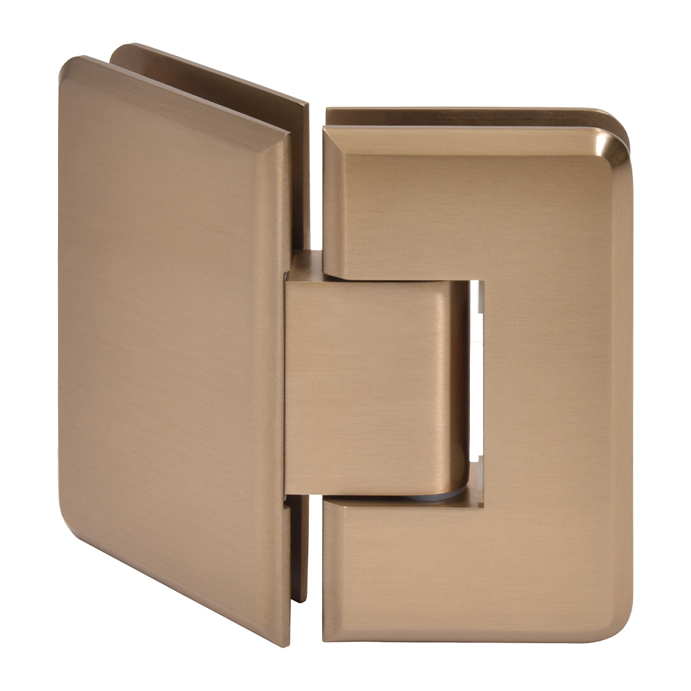 CRL Cologne 045 Series Dark Brushed Bronze 135&#176; Glass-to-Glass Hinge