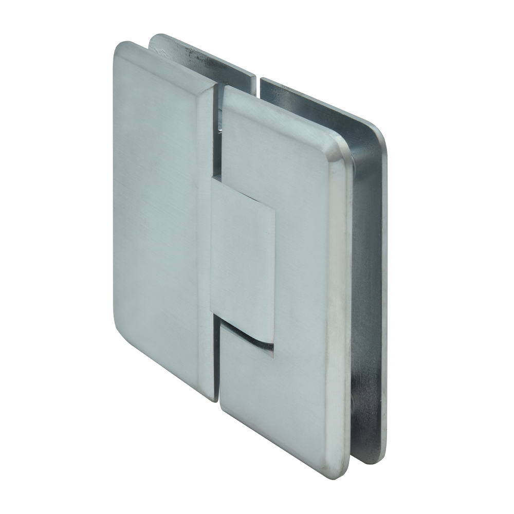 CRL Cologne 180 Series Brushed Chrome 180° Glass-to-Glass Hinge