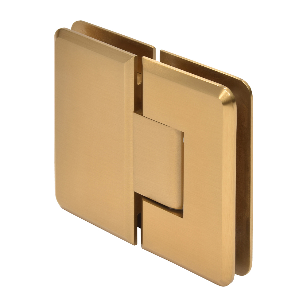 CRL Cologne 180 Series Modern Gold 180° Glass-to-Glass Hinge