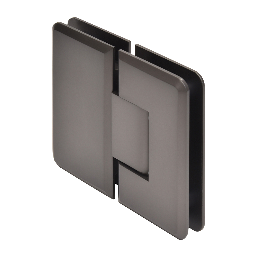 CRL Cologne 180 Series Matte Gun Metal 180° Glass-to-Glass Hinge