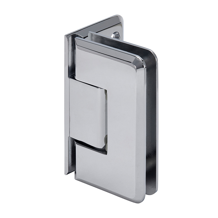 CRL Chrome Cologne 544 Series 5º Pre-Set Wall Mount Offset Back Plate Hinge