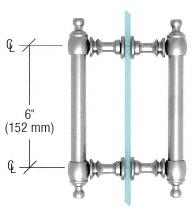 CRL Polished Chrome 6" Colonial Style Back-to-back Pull Handle