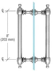 CRL Polished Chrome 8" Colonial Style Back-to-Back Pull Handle