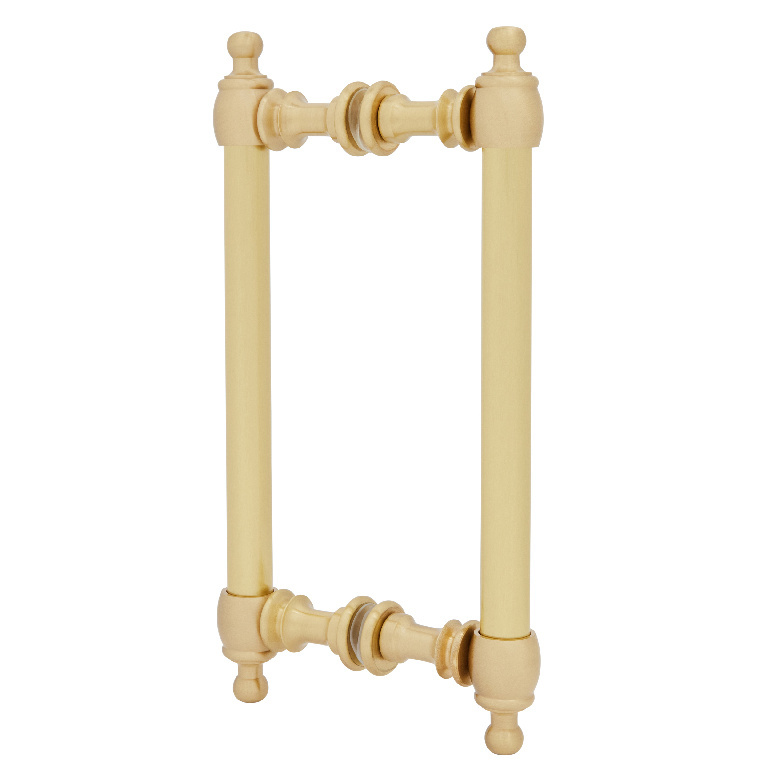CRL Satin Brass 8" Colonial Style Back-to-Back Pull Handle
