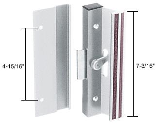 CRL Aluminum Clamp-Style Surface Mount Sliding Glass Door Handle 4-15/16" Screw Holes