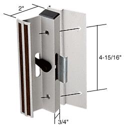 CRL Aluminum Clamp-Style Surface Mount Sliding Glass Door Handle 4-15/16" Screw Holes for Lupton and Rolleze Doors