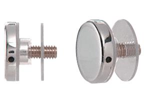 CRL Chrome Standoff Cap Assemblies for 1-1/4" Standoff Bases