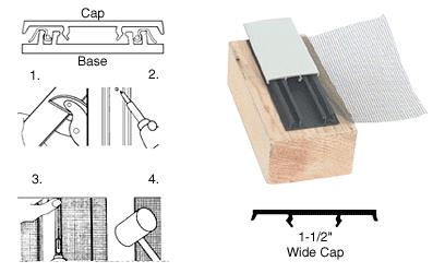 CRL 1-1/2" Beige Screen Tight Cap 96 in - Pack of 5