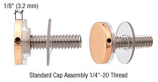CRL Brass Standoff Cap Assemblies for 3/4" Standoff Bases