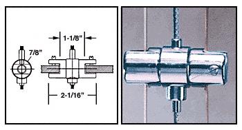 CRL Chrome Plated Adjustable Double Shelf Brackets for the Cable Display System