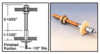 CRL Chrome Plated Ceiling Mount Fittings for Cable Display System