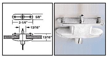 CRL Chrome Plated Fixed Double Shelf Brackets for the Cable Display System