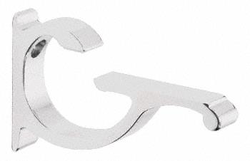 White Designer Aluminum Shelf Bracket - 3/8"-1/2" - Package