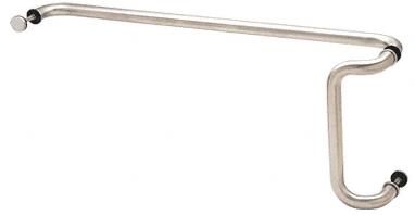 CRL Satin Anodized 10" x 33" Back-to-Back Offset Combination Push and Pull Handle Set
