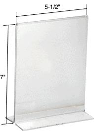 CRL Clear Acrylic Small Sign Card Holder