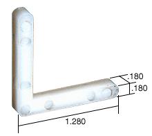 CRL Corner Key - 1.28" Leg; .180" Width - Bulk 100 Pack