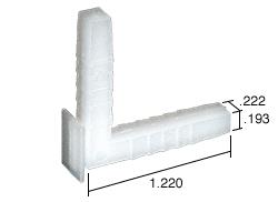 Corner Key - 1.220" Leg; .222" Width - Package