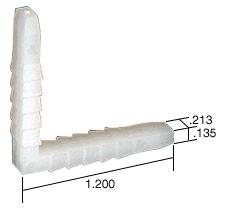 CRL Corner Key - 1.27" Leg; .185" Width - Bulk 100 Pack