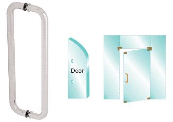 CRL Brushed Stainless 24" Glass Mounted Standard Pull Handle