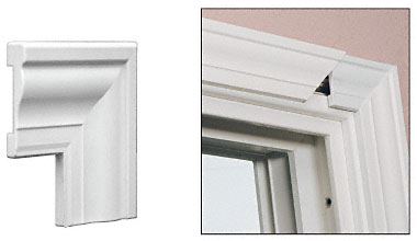 CRL White TrimQuick Corner Clip for TQ356W Vinyl Window Casing