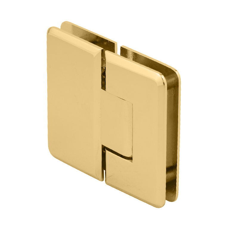 CRL Cologne 180 Series Polished Brass 180&#176; Glass-to-Glass Hinge