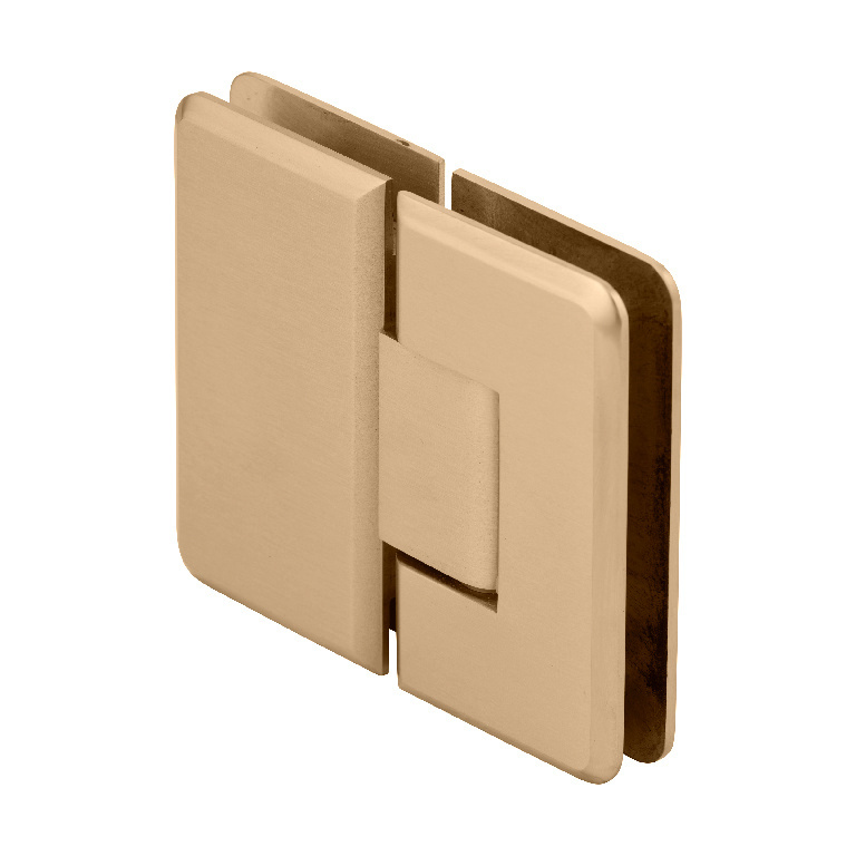 CRL Cologne 180 Series Satin Brass 180&#176; Glass-to-Glass Hinge