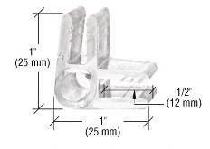 CRL 90 Degree 2-Way Clear Plastic Display Connector