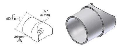 CRL Brushed Stainless CRS Post Adapter