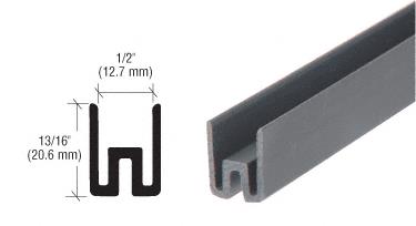 CRL CRS Cap Rail Vinyl for 1/2" Glass used in Bottom Rail Only - 120  in