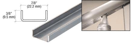 CRL 2" Brushed Stainless CRS Pocket Filler Channel - Pack of 2