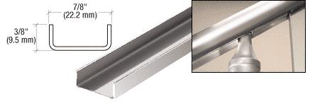 CRL 60" Polished Stainless CRS Pocket Filler Channel