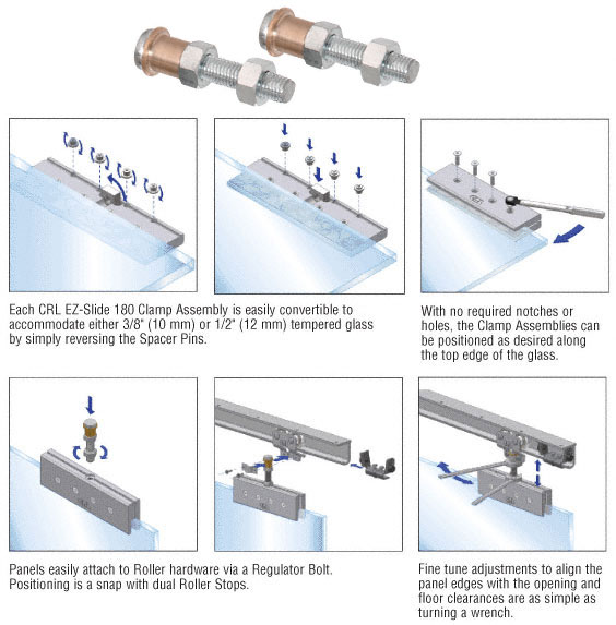 CRL EZ-Slide 180 Regulator Bolts - Package