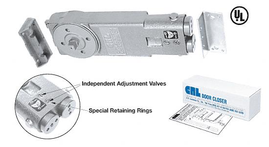 CRL Light Duty 105&#186; Hold-Open Overhead Concealed Door Closer Body Only