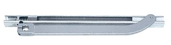 CRL Aluminum Finish Offset Arm Assembly with Mortise Type Slide-Track for 7/8" Deep Rail