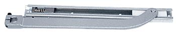 CRL Aluminum Finish Offset Arm Assembly with Surface Type Slide-Track for 9/16" Deep Rail