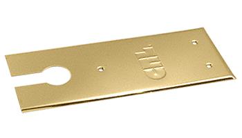 CRL Polished Brass Finish Closer Cover Plates for 8300 Series Floor Mounted Closer