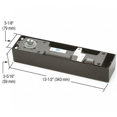 CRL 180 Degree No Hold Open Size 4 Heavy Floor Mounted Door Closer