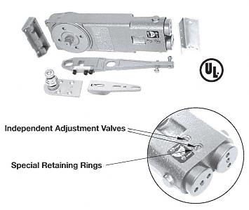 CRL 105 Degree Hold Open Overhead Concealed Closer Package for Side-Load Installation - A.D.A. "S" Package