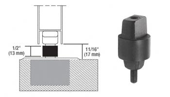 CRL Floor Mounted Closer 1/2" Collar Height Tapered Type Spindle