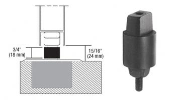 CRL Floor Mounted Closer 3/4" Collar Height Tapered Type Spindle
