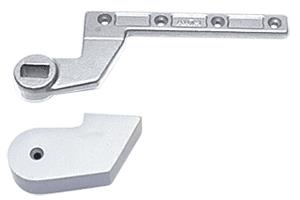 CRL Aluminum Finish 1-1/2" Right Hand (LHRB) Floor Closer Offset Arm