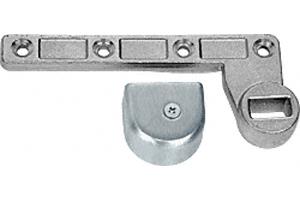 CRL 3/4" Offset Brushed Stainless Finish Left Hand (RHRB) Bottom Arm for use with Floor Closers