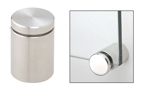 CRL 1-1/4" Brushed Stainless Single Sided Adjustable Barrel Edge Grip
