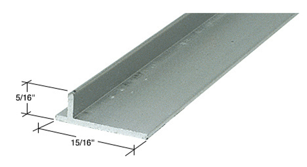 CRL Aluminum Sliding Screen Door Rail - 72 in long