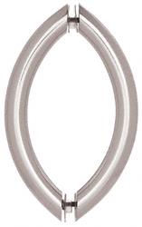 CRL Polished Nickel 8" Crescent Style Back-to-Back Pull Handles Without Metal Washers