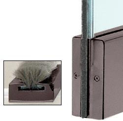 CRL Dark Bronze Anodized Weatherstrip Kits With Clear Polycarbonate Channel for 4" Square Rails