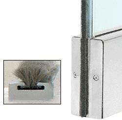 CRL Satin Anodized Weatherstrip Kits With Clear Polycarbonate Channel for 4" Square Rails