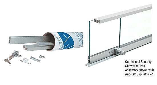 CRL Continental Style 48" Pre-Cut Security Showcase Sliding Track Assembly