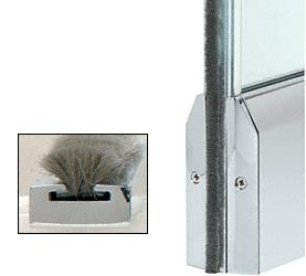 CRL Polished Stainless Weatherstrip Kit With Clear Polycarbonate Channel for 4" Tapered Rails