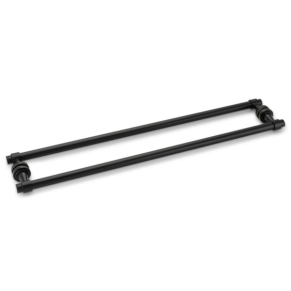 Concerto 24" Cuttable Back-to-Back Towel Bar - Matte Black